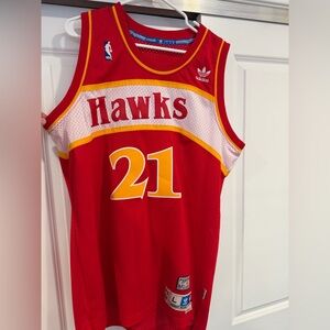 Hawks - Dominique Wilkins Jersey - Hardwood Classics Red Jersey